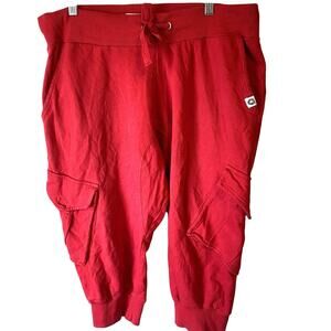 Y2K Akademiks Pants Men XL HipHop Copper Joggers PullOn Pocket Drawstring Cotton